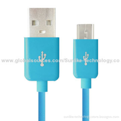 Micro USB Cable with ABS Shell, Charging and Data Syncing Can Pass 2.1A